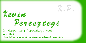 kevin peresztegi business card